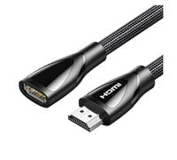 TXJZUQPJ Cable de extensión HDMI Alargado 2,1 Alta definición Macho a Hembra 8k TV Monitor de computadora 4K proyector 144hz(Version 8k Extension Cable,1 m)