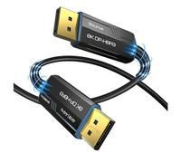 TXJZUQPJ Cable de Fibra óptica 8KDP 1,4 Cable de Datos de 144hz 8k4k Cable de ingeniería de Fibra óptica HD DP con Pantalla(1 m)