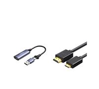 TXJZUQPJ Tarjeta de Captura de vídeo de 1,5 m, transmisión en Vivo, hdmi dedicado a cámara de teléfono móvil USB ms2130, Adecuada for Switch/NS(1080P 30hz Set with Mini HDMI Cable)