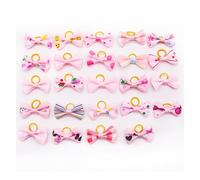 TXLEAPEY 10/20/30 Piezas de Lazos for el Pelo for Mascotas, Mezcla Colores, Accesorios for Decorar Cabello Perros pequeños, Bandas Goma for for(Style 4,10PCS)