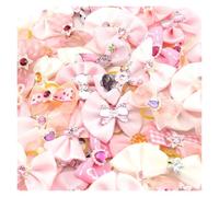 TXLEAPEY 10/50 Piezas de Lazos for el Pelo for Mascotas, Perros y Gatos, Bandas Goma, Accesorios for pequeños, Suministros for Lindos(5.Random Style,10 PCS)