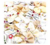 TXLEAPEY 10/50 Piezas de Lazos for el Pelo for Mascotas, Perros y Gatos, Bandas Goma, Accesorios for pequeños, Suministros for Lindos(4.Random Style,10 PCS)