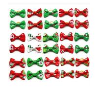 TXLEAPEY 10 Lazos for el Pelo de Mascotas, Bonitos Gasa for Perros, Bandas Goma, Accesorios for, Productos for Cuidado(Green)