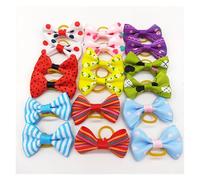 TXLEAPEY 20 Piezas/Lote de Bonitos Lazos for el Pelo for Perros y Mascotas, Accesorios for Cachorros con Bandas Goma, tocados for(3)