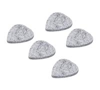 TXLEAPEY Almohadilla de fieltro colores, 10 piezas, púas suaves y coloridas, forma especial, accesorios for instrumentos musicales guitarra for conciertos(Grey)