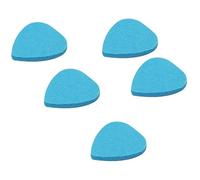 TXLEAPEY Almohadilla de fieltro colores, 10 piezas, púas suaves y coloridas, forma especial, accesorios for instrumentos musicales guitarra for conciertos(Blue)