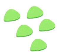 TXLEAPEY Almohadilla de fieltro colores, 10 piezas, púas suaves y coloridas, forma especial, accesorios for instrumentos musicales guitarra for conciertos(Green)