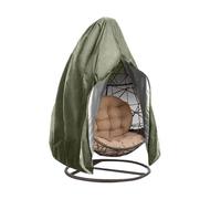 TXLEAPEY Funda For Silla Colgante con Diseño De Cáscara De Huevo, Plegable, Resistente A La Intemperie Y con Protección Solar For Uso En El Patio.(Deep Green,190T Single)