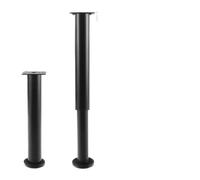 TXLEAPEY Pie de Soporte Ajustable for Mesa, Cama, Mueble TV, Patas, Altura Extra, Columna Soporte for, pie sofá(Black Upgraded Non-Slip Base [25-42cm High] 1 Pack)