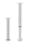 TXLEAPEY Pie de Soporte Ajustable for Mesa, Cama, Mueble TV, Patas, Altura Extra, Columna Soporte for, pie sofá(White Upgraded Non-Slip Base [25-42cm High] 1 Pack)