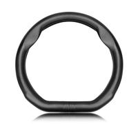 Txopaf Coche Cuero Volante Fundas, para BYD Seal U DM-i Cubierta Volante Antideslizante Suave Transpirable Duradera Protector Accesorios,A/Black-Classic