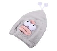 TXQHD 1Pc Cartoon Hat Absorbent Fleece Shower Cap All Types Quick Drying Hair Wrap for Home Use Gym Travel and Bathing