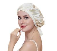 TXQHD 1pc Silk Sleep Cap Woman Night Hat with Adjustable Ribbons Hair Care Bonnet for Sleeping