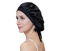 TXQHD 1pc Silk Sleep Cap Woman Night Hat with Adjustable Ribbons Hair Care Bonnet for Sleeping