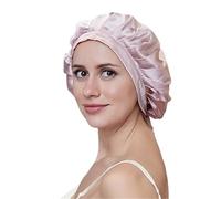 TXQHD 1pc Silk Sleep Cap Woman Night Hat with Adjustable Ribbons Hair Care Bonnet for Sleeping
