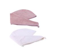 TXQHD 2pcs Microfiber Towels Ultra-Absorbent Fast Drying Hair Wraps Lightweight Comfortable for Daily Use and Travel