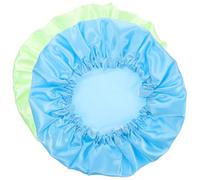 TXQHD 2Pcs Shower Caps with Satin Lining Women Elastic Breathable Bonnets for Sleeping Bathing Reusable Home Hair Wraps Travel-Friendly and Comfortable