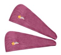 TXQHD 2Pcs Soft Coral Fleece Hats Women Quick Drying Towel Wraps Gentle and Absorbent Bathing Wrap for Wet Hair Care