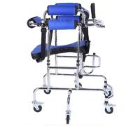 TXQHD Adjustable Height Pediatric Rollator Walker for Children with Cerebral Palsy, Lightweight Aluminum e with 6-Wheel Anti-Tilt for Safe Rehabilitation and Mobility Training