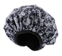 TXQHD Bath Cap with Elastic Band Long Portable Absorbent Dry Hair Bonnet Stylish Shower Hat for Braids Curls Travel and Home Use