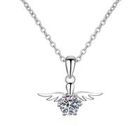 TXQHD Collar de Diamantes moissanite de 0,5 Quilates para Mujer, Regalos de joyería para Casarse