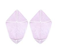 TXQHD Coral Fleece Dry Hat Set of 2 Absorbent Shower Caps Fast Drying Soft Comfortable Hair Wraps for Women and Girls