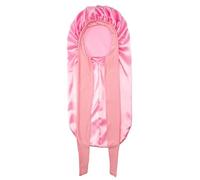 TXQHD Large Long Silk Bonnet Cap with Elastic Satin Hair Band Head Cover Night Sleep Hat Shower for Sleeping