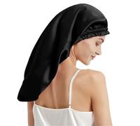TXQHD Silk Bonnet Sleep Hair Cap Bonnets Elastic Tie Bands Adjustable Straps Long Curly Dreadlock Braid for Sleeping