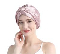 TXQHD Turban Bonnets Women Twisted Night Silk Hair Wrap Cap Curly Headwrap for Sleeping