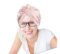 TXQHD Turban Bonnets Women Twisted Night Silk Hair Wrap Cap Curly Headwrap for Sleeping