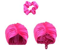 TXQHD Unisex Solid-Color Adjustables Silk Satins Hair Bonnets High Elasticity Soft Sleep Cap Women Men for Sleeping