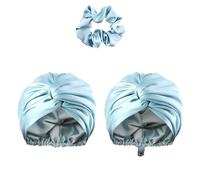 TXQHD Unisex Solid-Color Adjustables Silk Satins Hair Bonnets High Elasticity Soft Sleep Cap Women Men for Sleeping