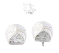 TXQHD Unisex Solid-Color Adjustables Silk Satins Hair Bonnets High Elasticity Soft Sleep Cap Women Men for Sleeping