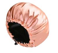 TXQHD Women's Large Satin Bonnet - Silky Cap with Adjustable Button Night Hair Care Salon Bathroom for Sleeping