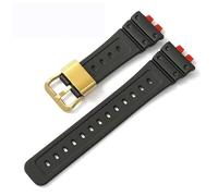 TXQHDHX Resin Strap For GMW-B5000 Watchband With Stainless Steel Hoop Black Waterproof Rubber Replacement Bracelet