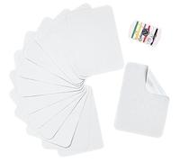 TXSN 12 parches de reparación termoadhesivos de algodón para reparar y decorar ropa, pantalones, tamaño 3 x 4-1/4 pulgadas, color blanco