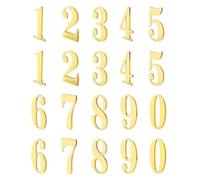 txuzong Números de Casa Autoadhesivos 0-9, 20 Piezas - Números para Puertas y Buzón, 1.8 Pulgadas - Ideal para Dirección, Hoteles, Hospitales, Letreros de Puerta