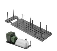 txuzong Soporte para Platos para cajón, Organizador de vajilla Ajustable con 12 Soportes, para Platos, Cuencos, Tazas, Tapas de ollas, Ahorro de Espacio, Almacenamiento y Orden en la Cocina, Gris