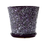 TXVOWYGWX Maceta Grande Maceta de jardín Extra Grande Estilo Chino Chlorophytum Plantas de Interior(Purple,M)