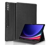 TXWLLIU Funda para Samsung Galaxy Tab S10 Ultra/Tab S9 Ultra de 14,6 Pulgadas con Soporte para S Pen, Cubierta Protectora Ultrafina para Visualización Desde Múltiples ángulos, Negro