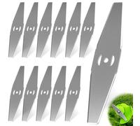 TXXATX 12 Piezas Cuchilla Desbrozadora 150x50mm Cuchillas Cortacésped Cuchillas Desbrozadoras Metálicas Cuchillas de Repuesto Cuchillas Cortacésped para Cortadoras de Césped Cortar Hojas de Hierba