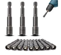 TXXATX 12 Piezas Llave de Vaso Hexagonal 7 mm Cambio Rápido Juego de Llaves de Vaso Taladro Magnético 1/4 Llaves de Vaso para Taladro Manuales Electric Screwdriver Atornilladores Inalámbricos