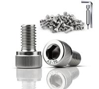 TXXATX 12 Piezas Tornillo Cilíndrico M8x12 mm Tornillos Cabeza Hexagonal DIN 912 de Acero Inoxidable A2 V2A Tornillos de Cabeza Allen Rosca Completa Para Reparación de Maquinaria de Muebles