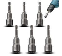 TXXATX 13 mm Llave de Vaso Hexagonal 1/4 Pulgadas Juego de Llaves de Vaso 6 Piezas Taladro Magnetico Llaves de Vaso para Taladro Manuales Electric Screwdriver Atornilladores Inalámbricos