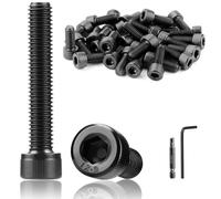 TXXATX 15 Piezas M8x40 mm Tornillos Alen Cilíndrico Negros Tornillos Cabeza Hexagonal DIN 912 Tornillo de Cabeza Allen Rosca Completa Carbono para Reparación de Muebles