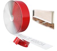 TXXATX 400cmx4cm Perfil de Transición para Suelo Blanco Tapajuntas Suelo Adhesivo Autoadhesivo Perfil PVC para Baldosas Suelo Alfombra y Laminado