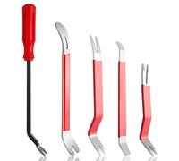 TXXATX 5 Piezas Herramienta de Extracción Acero Inoxidable Herramientas de Desmontaje de Automóviles para Paneles Interiores Molduras Panele Puertas Tableros Acabados Ventanas Panel Radio Audio