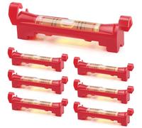 TXXATX 7 Piezas Nivel de Burbuja de Línea Colgante Nivel de Poste 75 mm Nivel Resistente al Impacto Nivel de Espíritu para Fontanería Albañilería Ingeniería Trabajo en Metal Oficios de Construcción