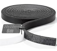 TXXATX Burlete Ventana 20 mm (A)×10 mm (G)×6 m (L), Burletes para Ventanas Aislante, Cinta Adhesiva de Espuma Autoadhesiva, Tira de Sellado para Puerta de Garaje, Protección de Muebles