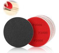 TXXATX Grano 2000 Esponja de Lijado 8 Piezas Esponjas de Lija Redonda Bloque de Lija Reutilizables para Modelos Metal Madera Muebles Pared Plástico Paneles de Yeso